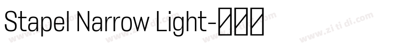 Stapel Narrow Light字体转换